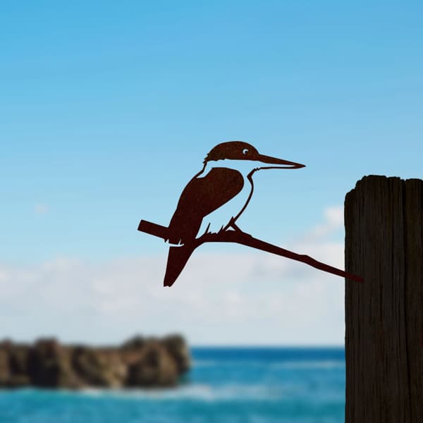 Kotare Metal Bird Ornament - Corten Steel